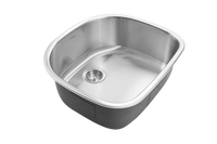 Thumbnail for Houzer Medallion Designer Series Stainless Steel Undermount Single D-Bowl Kitchen Sink – Nested 20-Pack