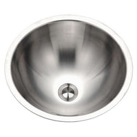 Thumbnail for Houzer Opus 16 inch Stainless Steel Drop-in Topmount Round Bowl Bathroom Sink without Overflow, Nested 40-Pack