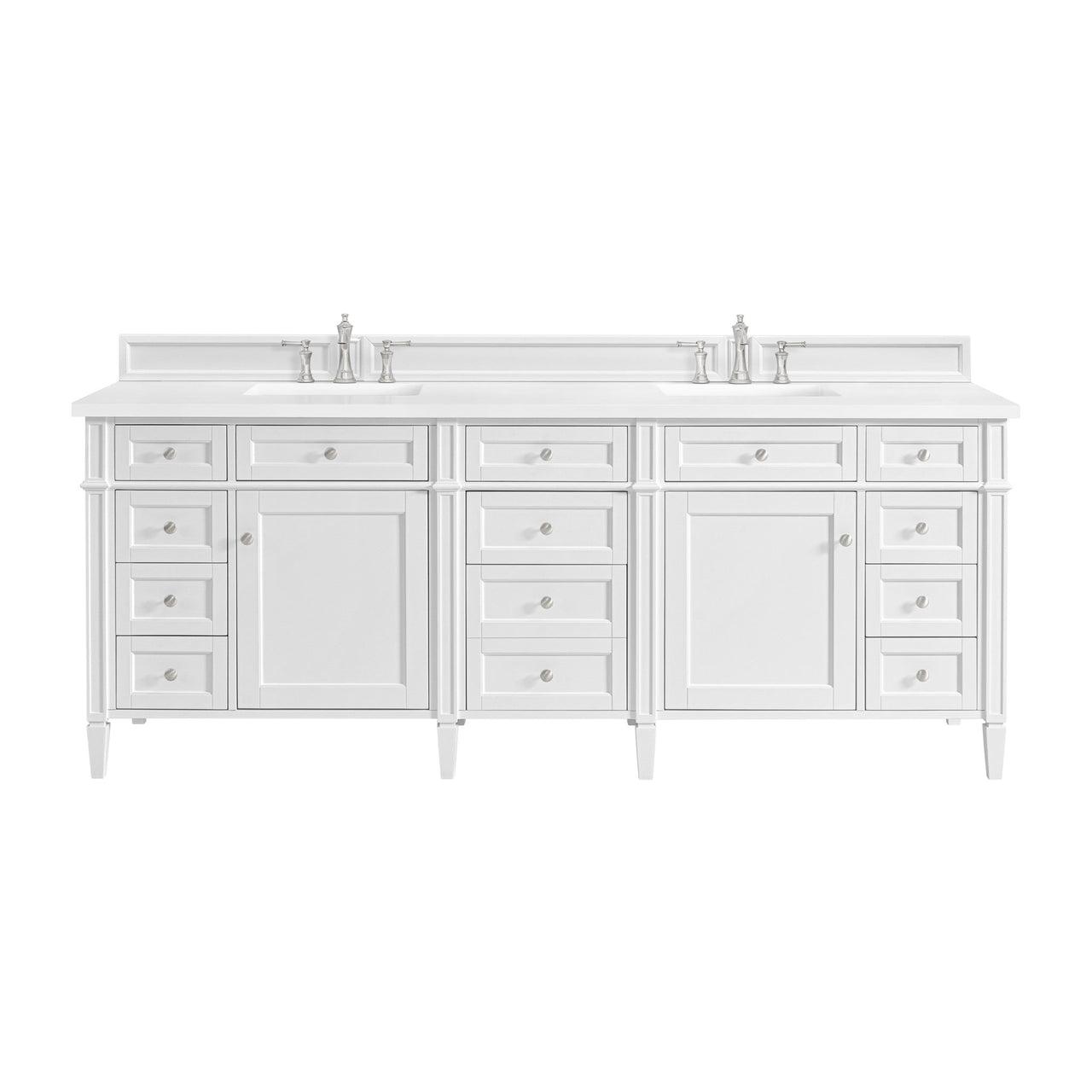 James Martin 84" Brittany Double Vanity - Luxe Bathroom Vanities