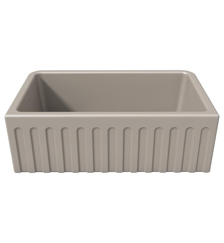 LaToscana 30" Single Bowl Reversible Fireclay Farmhouse Kitchen Sink