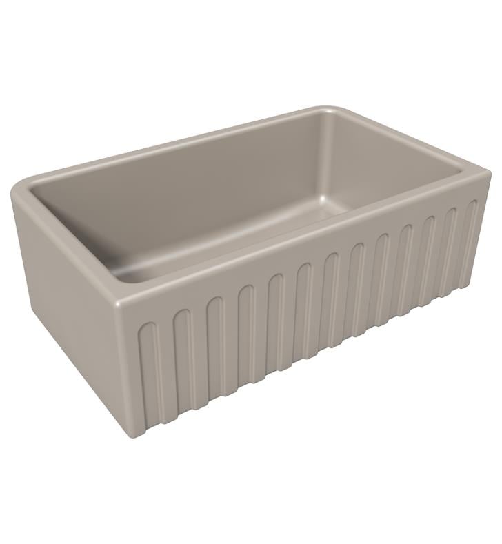 LaToscana 30" Single Bowl Reversible Fireclay Farmhouse Kitchen Sink
