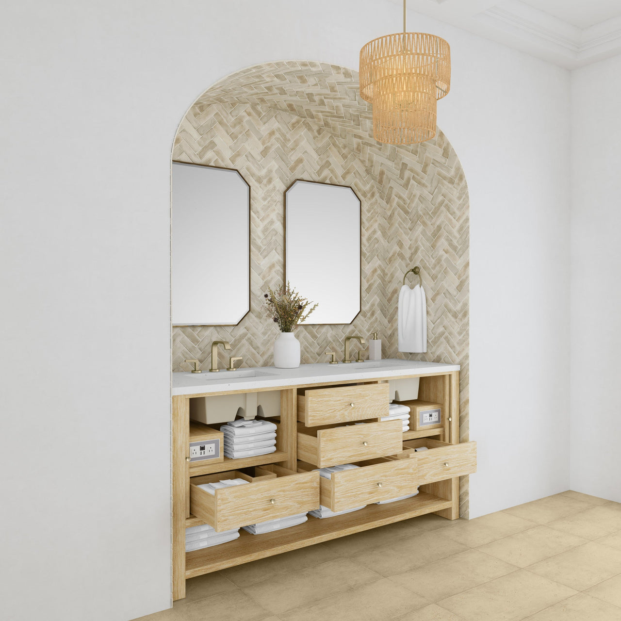 James Martin 72" Marigot Double Vanity - Luxe Bathroom Vanities