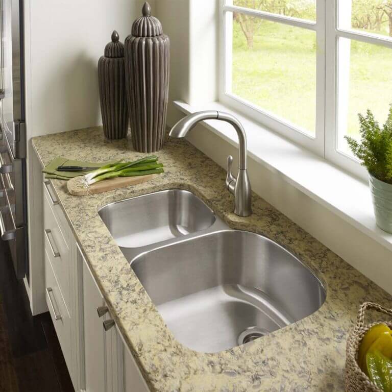 Houzer Medallion 32" Stainless Steel Undermount Double Small Bowl Kitchen Sink, Nested 20-Pack