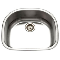 Thumbnail for Houzer Medallion Designer Series Stainless Steel Undermount Single D-Bowl Kitchen Sink – Nested 20-Pack