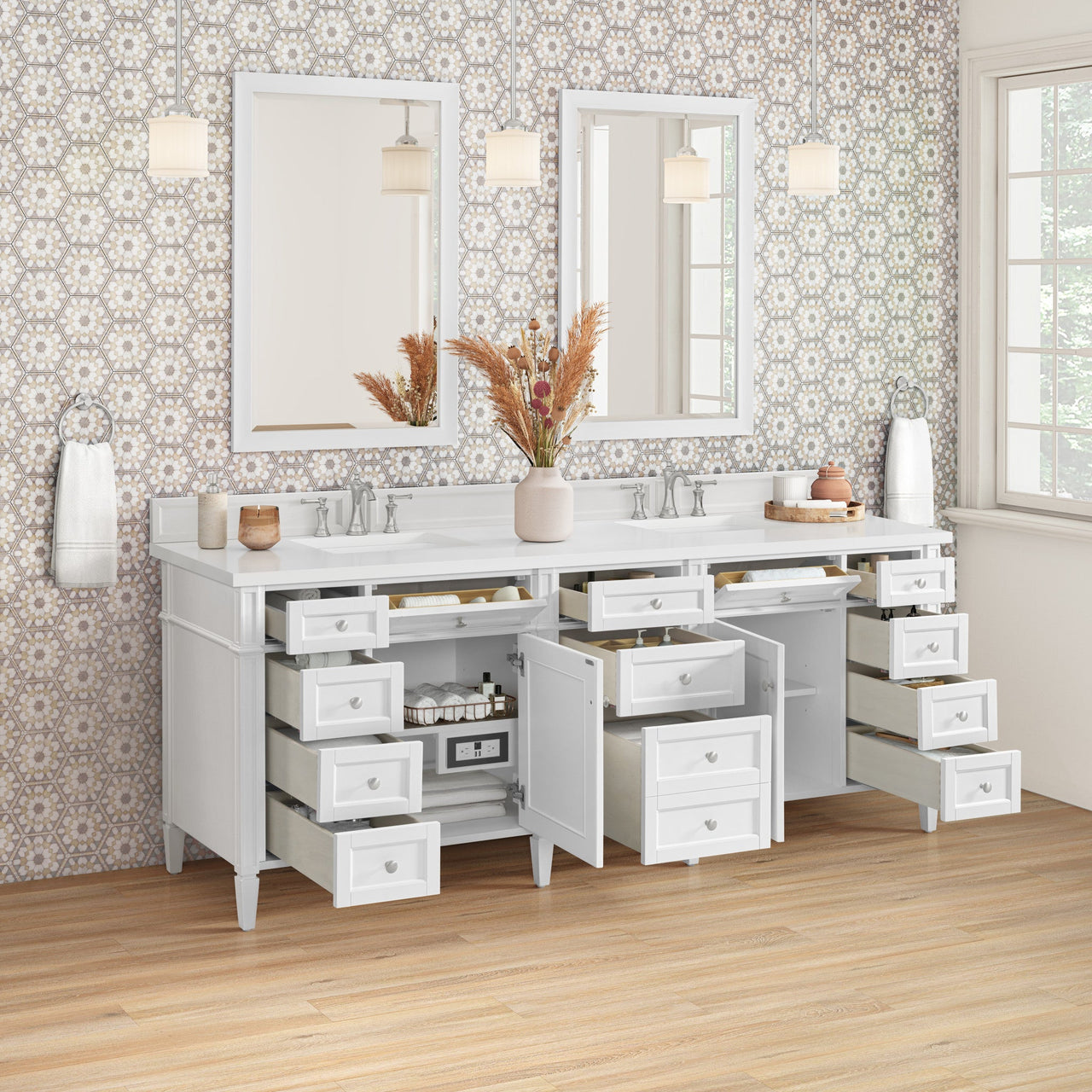 James Martin 84" Brittany Double Vanity - Luxe Bathroom Vanities