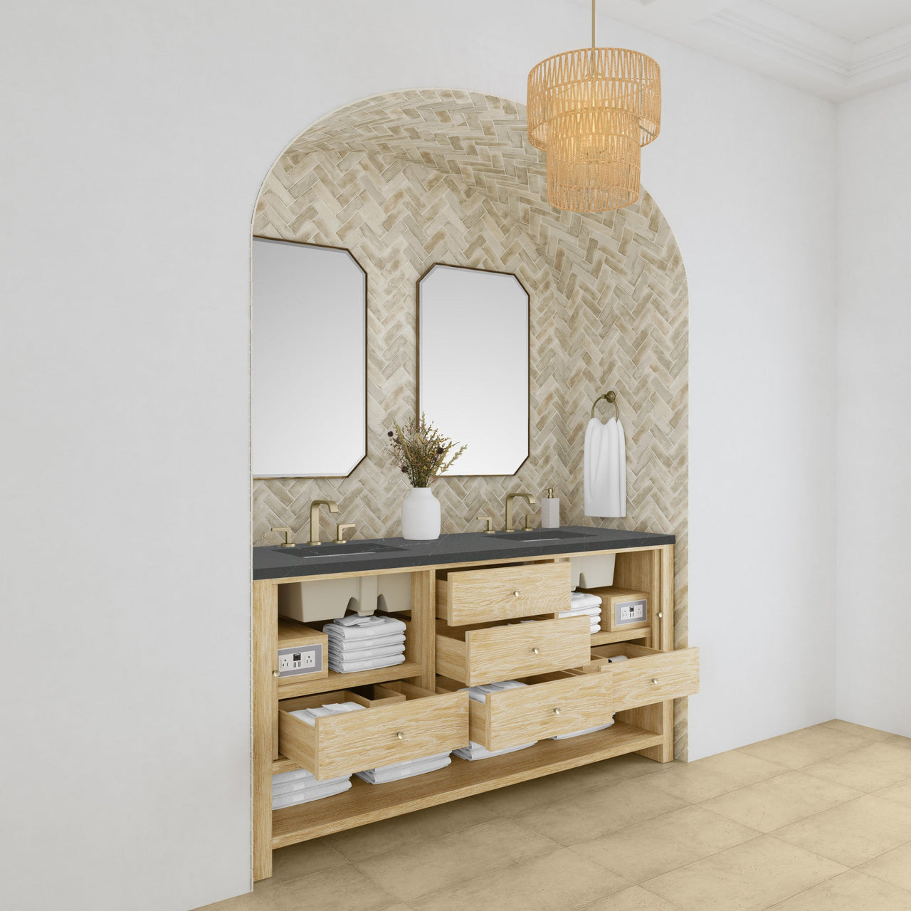 James Martin 72" Marigot Double Vanity - Luxe Bathroom Vanities