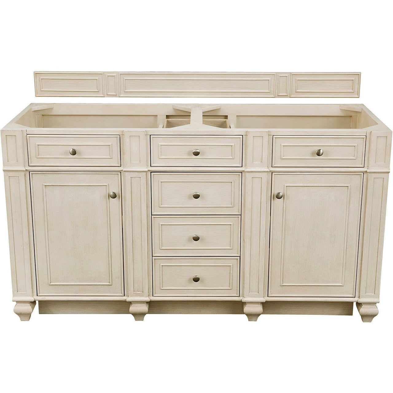 James Martin Bristol 60" Double Vanity Vanity James Martin Vintage Vanilla Cabinet Only 