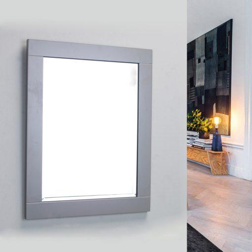 Eviva Aberdeen® 24″ Framed Bathroom Wall Mirror Wall Mirror Eviva Grey 