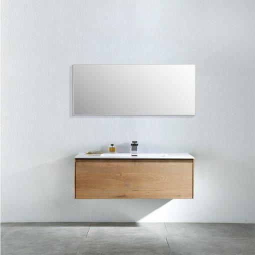Eviva Madeira 36 in. Oak Wall Mount Bathroom Vanity with White Integrated Acrylic Sink Vanity Eviva 