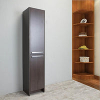 Thumbnail for Eviva Lugano 16 Inch Modern Bathroom Linen Side Cabinet Storage, Rosewood Linen Cabinet Eviva 