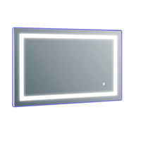 Thumbnail for Eviva EVMR52 Deco Piece Wall Mounted Lighted Bathroom Vanity, Backlit LED Mirror with Frame Lights Bathroom Vanity Eviva 47 X 28 