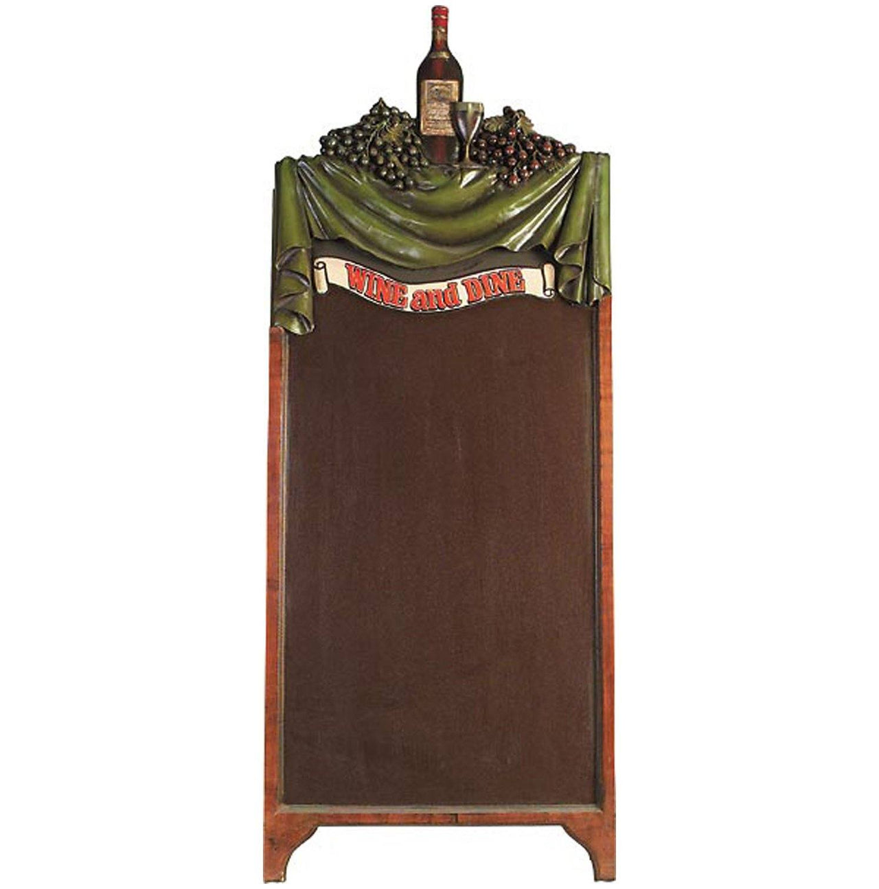 AFD Wine and Dine Chalkboard with Stand 62" Tall Statuary AFD Multi-Colored 