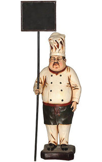 Thumbnail for AFD Cook with Chalkboard 4' Tall Statuary AFD Multi-Colored 