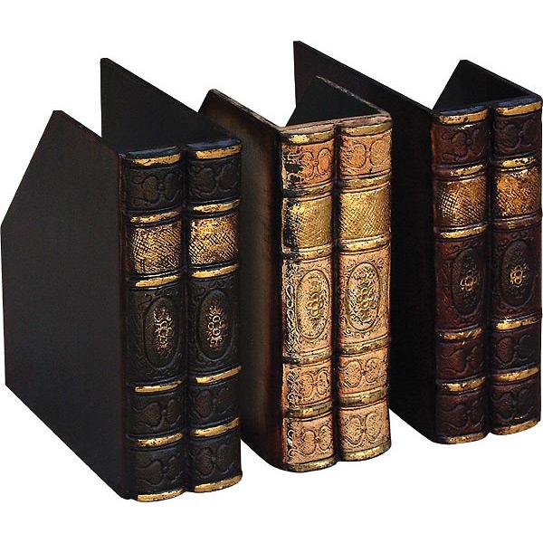 AFD Book Files Set of 3 Statuary AFD Multi-Colored 