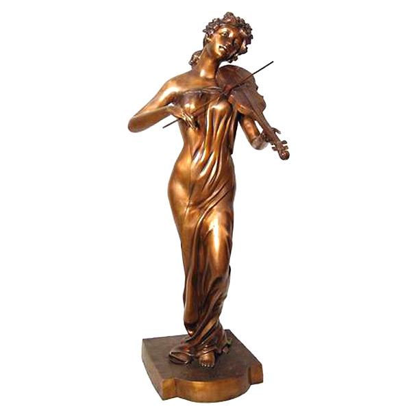 AFD Musician Lady Large Décor AFD Bronze 