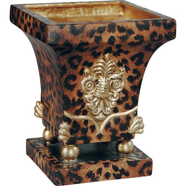 AFD Leopard Square Plant Holder Urns AFD Multi-Colored 
