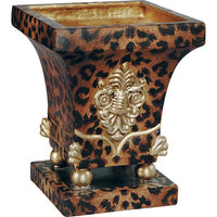 Thumbnail for AFD Leopard Square Plant Holder Urns AFD Multi-Colored 