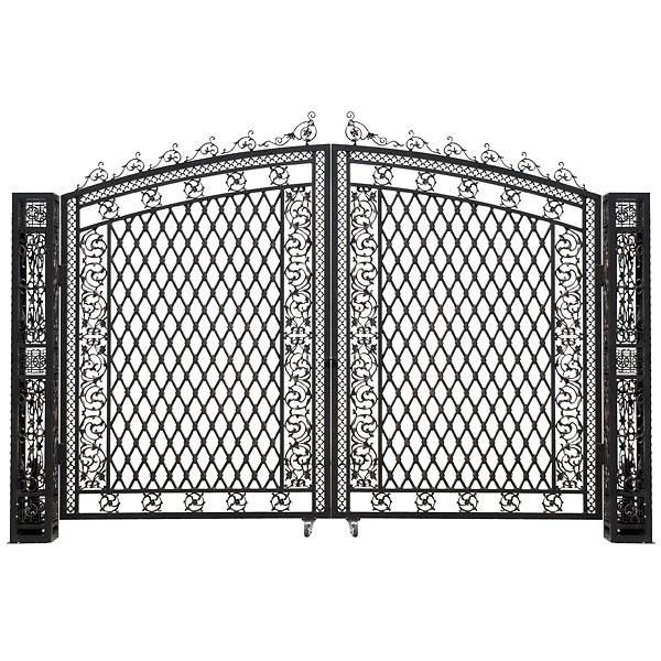 AFD Bridgeton Moore Aluminum Tall Driveway Gates (KIT) Gates AFD Black 