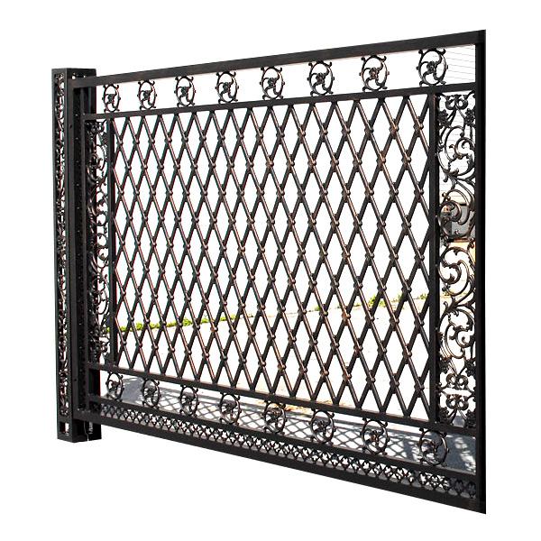AFD Bridgeton Moore Aluminum Large Fence Panel Gates AFD Black 