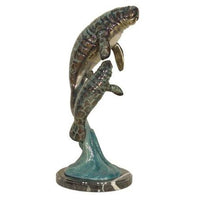 Thumbnail for AFD Manatee Twin on Marble Base in Special Patina Décor AFD Multi-Colored 