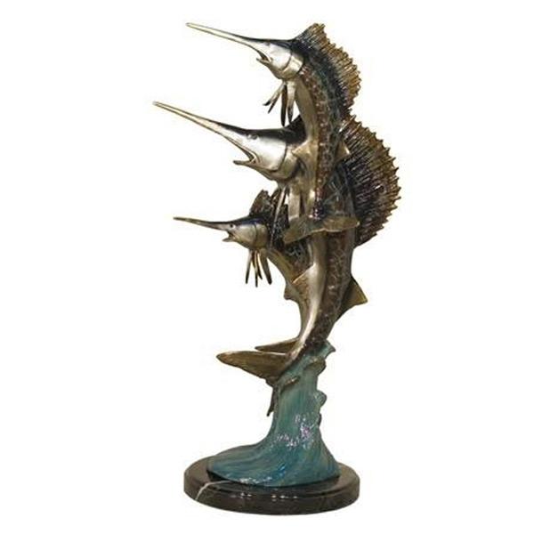 AFD Sword Fish Triple in Gallery Patina Décor AFD Multi-Colored 
