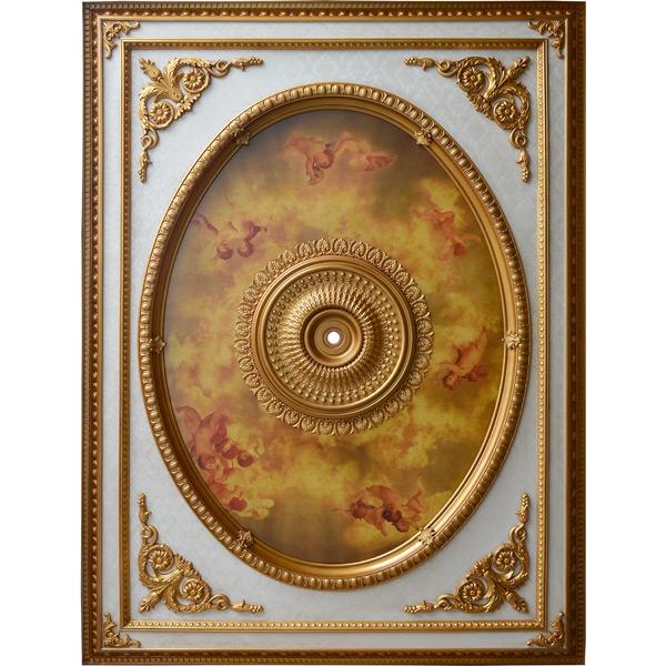 AFD Cherub Design Chandelier Ceiling Medallion Medallions AFD Multi-Colored 