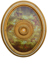 Thumbnail for AFD Sistine Oval Chandelier Ceiling Medallion Medallions AFD Multi-Colored 