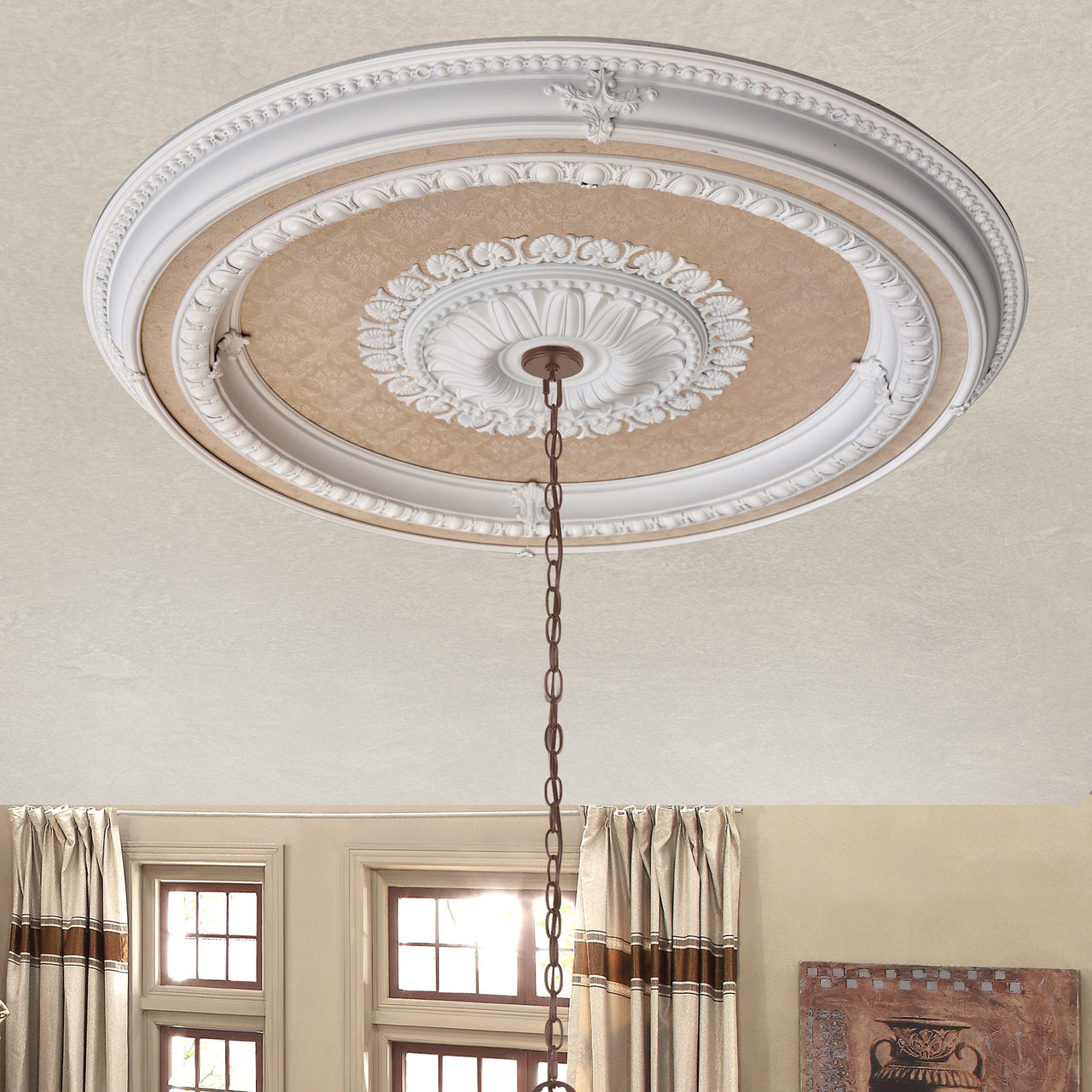 AFD Blanco Round Chandelier Ceiling Medallion Medallions AFD Multi-Colored 