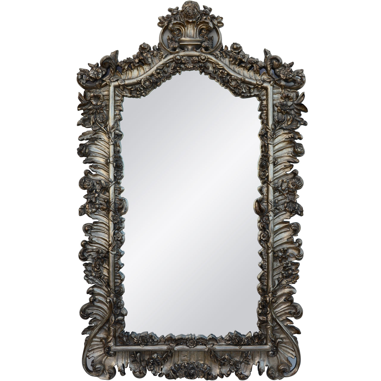 AFD Large Silver Florette Mirror Mirrors AFD Silver 