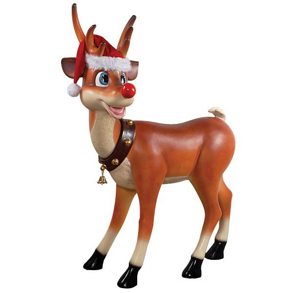 AFD Standing Reindeer Statuary AFD Multi-Colored 