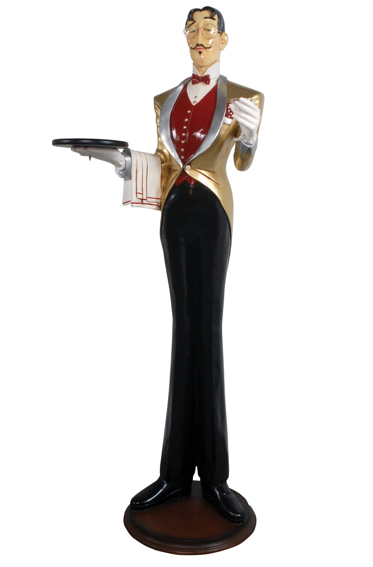AFD Fancy Tall Waiter Statuary AFD Multi-Colored 
