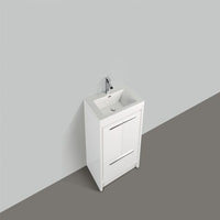 Thumbnail for Eviva Grace 30 in. White Bathroom Vanity with White Integrated Acrylic Countertop Vanity Eviva 