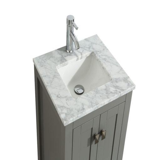 Eviva London 30″ x 18″ Transitional Bathroom Vanity w/ White Carrara Top Vanity Eviva 