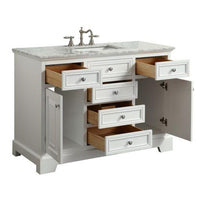 Thumbnail for Eviva Monroe 42″ Transitional Bathroom Vanity w/ White Carrara Top Vanity Eviva 