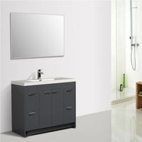 Thumbnail for Eviva Lugano 42″ Modern Bathroom Vanity w/ White Integrated Top Bathroom Vanity Eviva 