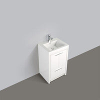 Thumbnail for Eviva Grace 24 in. White Bathroom Vanity with White Integrated Acrylic Countertop Vanity Eviva White 