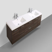 Thumbnail for Eviva Luxury 84 inch bathroom vanity with integrated acrylic sinks Vanity Eviva 