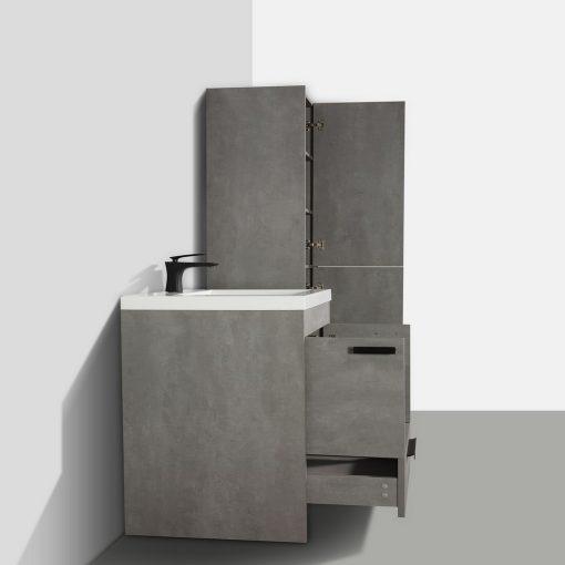 Eviva Lugano 24″ Modern Bathroom Vanity w/ White Integrated Top Vanity Eviva 