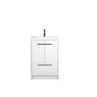 Thumbnail for Eviva Grace 36 in. White Bathroom Vanity with White Integrated Acrylic Countertop Vanity Eviva 