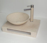 Thumbnail for Eviva Grail 23 in. Marble Vessel Sink Bathroom Vanity Eviva 