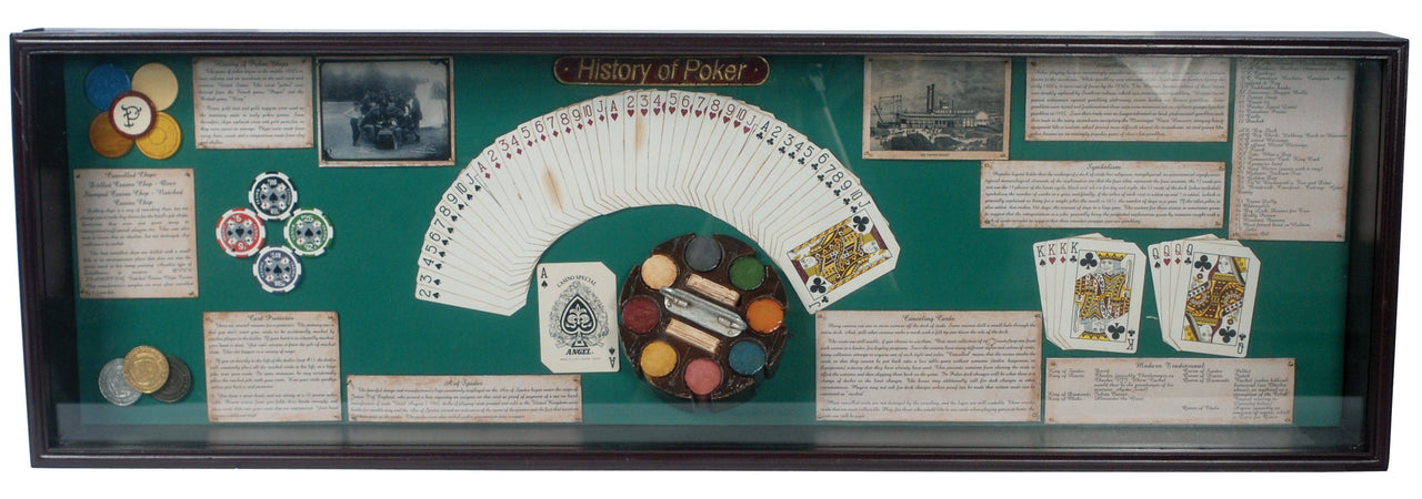 AFD History of Poker Showcase Décor AFD Multi-Colored 