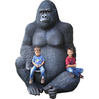 Thumbnail for AFD Jumbo Silver Back Gorilla Statuary AFD Black 
