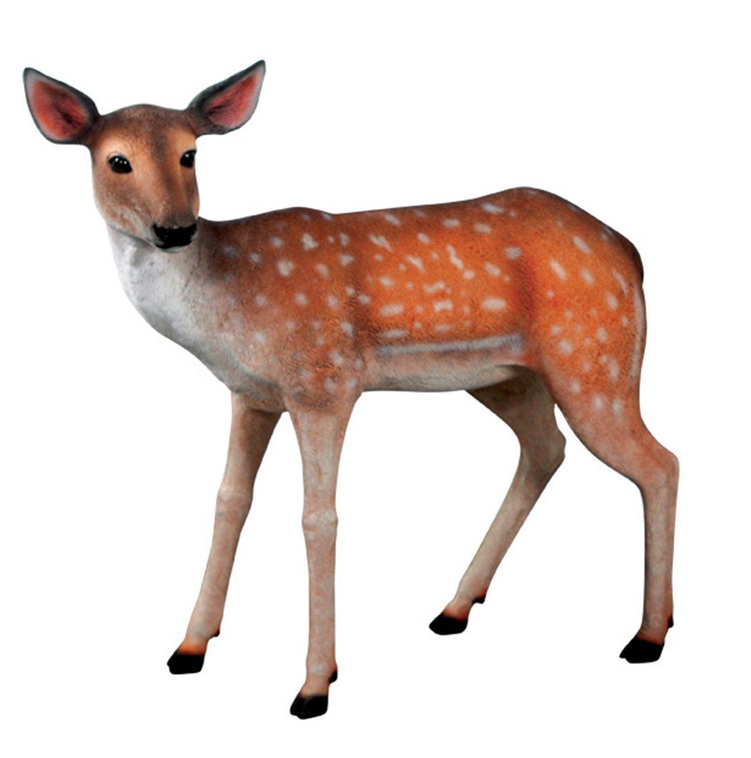 AFD Fallow Deer Fawn Statuary AFD Multi-Colored 