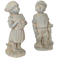 Thumbnail for AFD Boy and Girl Ready for Playtime Set of 2 Décor AFD Grey 