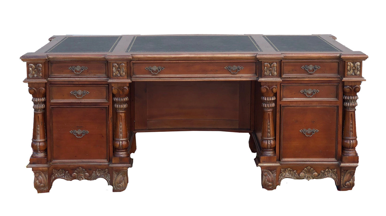 AFD Monarch Mahogany Executive Desk VC (KIT) Desks AFD Mahogany 