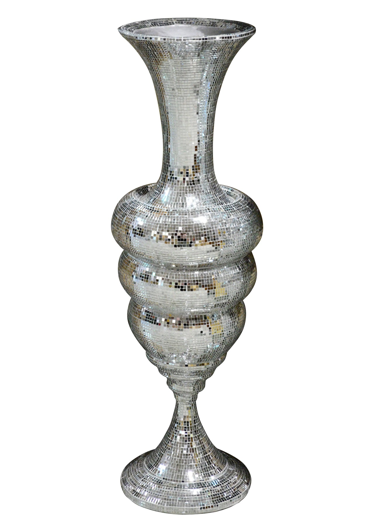AFD Silver Brilliance Tall Vase Décor AFD Clear 