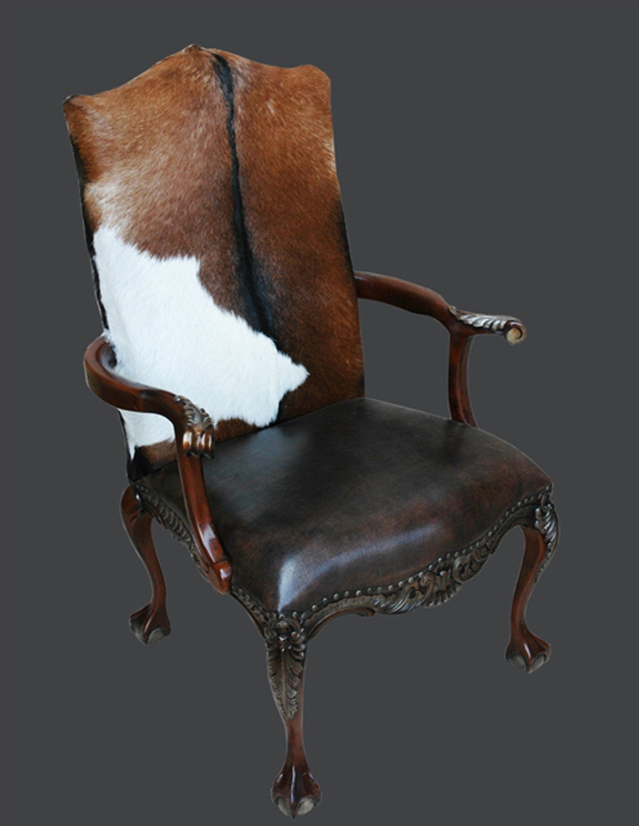 AFD Chippendale Western Club Chair VC Chairs AFD Multi-Colored 