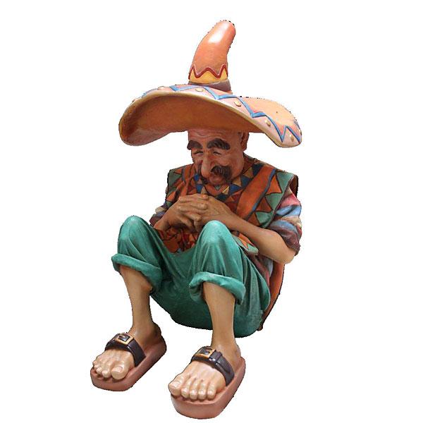 AFD Sleeping Mexican Statuary AFD Multi-Colored 