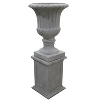 Thumbnail for AFD Greystone Vase on Pedestal (KIT) Décor AFD Grey 