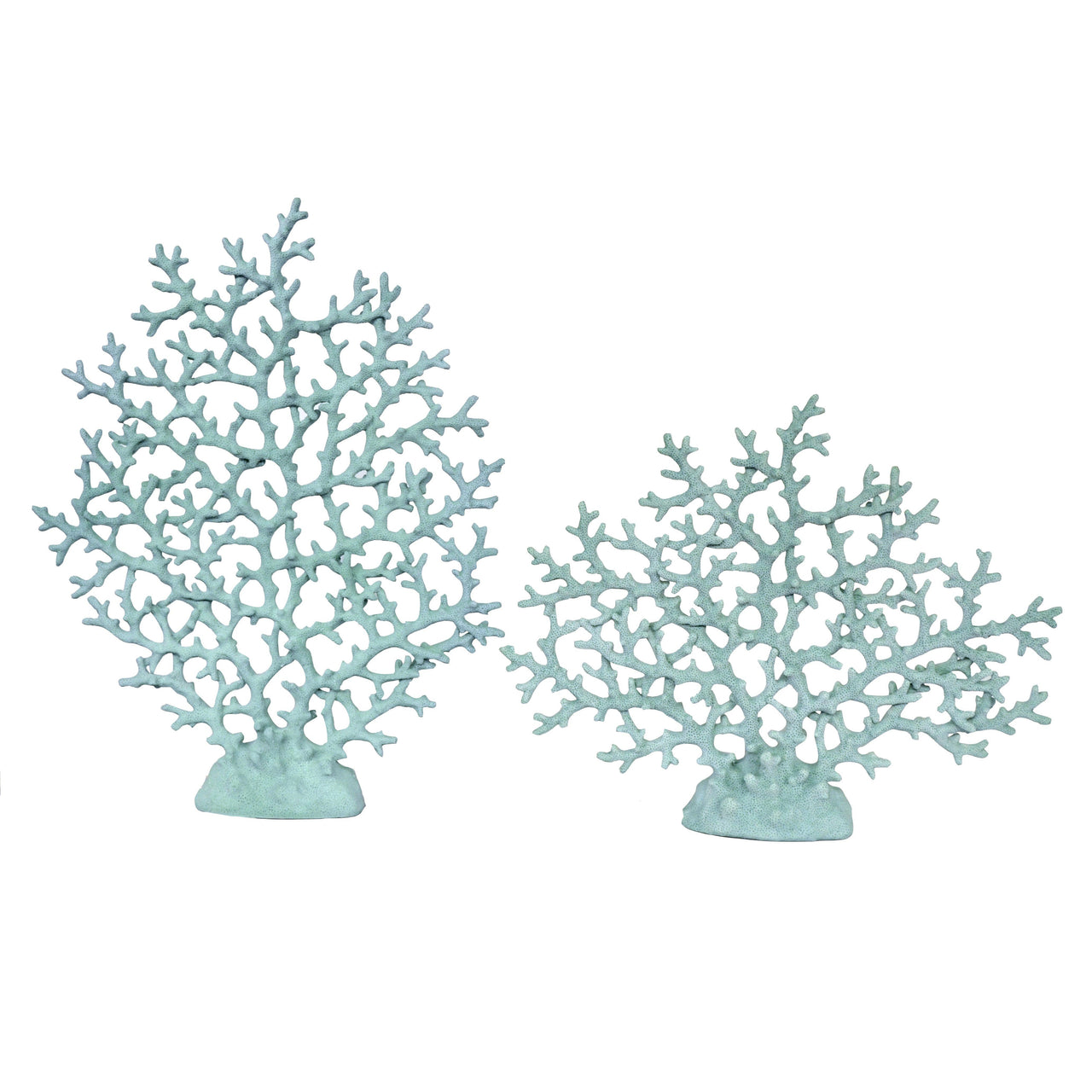 AFD Blue Coral Tree Set of 2 Statues AFD Blue 